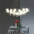 Nordic LED Multi Bubble Chandelier for Living Dining Office Kids Room