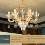 Crystal Luxe Pendant Lamp: Elegant European Style for Living Room and Restaurant