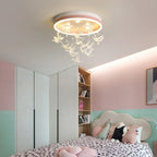 Minimalist LED Crystal Chandeliers for Bedroom Dining Study Living Children, Warm & Romantic