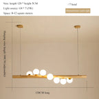 Milk White Glass Balls Pendant Chandelier for Dining Table Kitchen Island LED Lighting