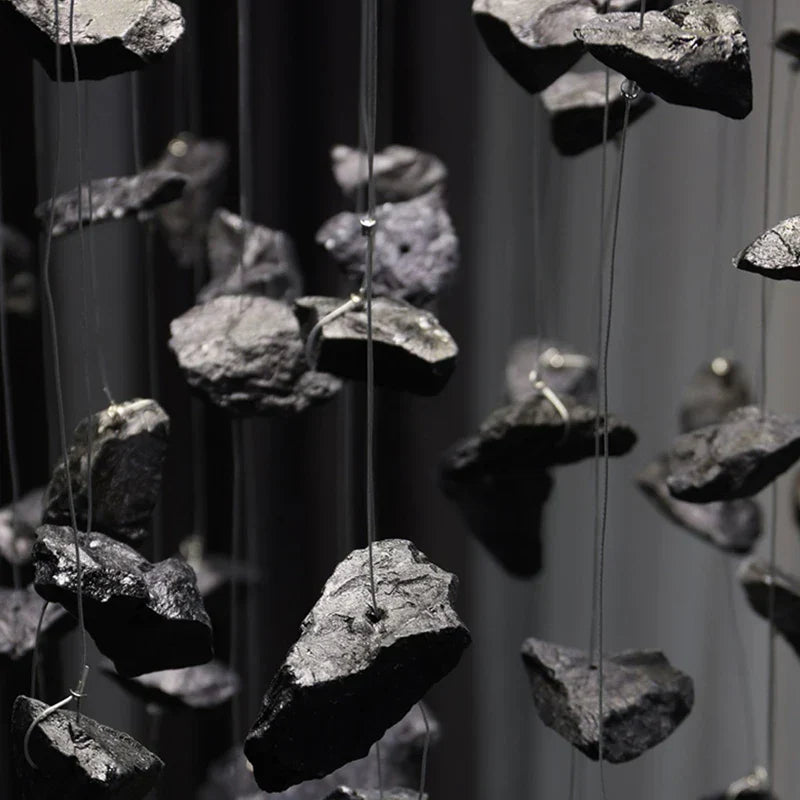 Colorful Crystal Stone Chandelier - Oval Lustre LED Home Decor Lighting