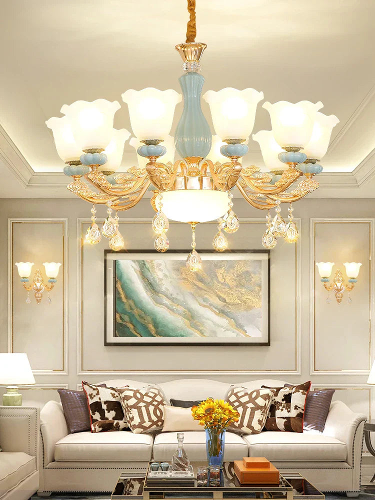 Luxe European Chandelier for Living Room, Bedroom, Dining Hall - Modern, Elegant Design