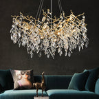 Modern Luxury Crystal Led Chandelier for Dining Living Room Hotel Hall
