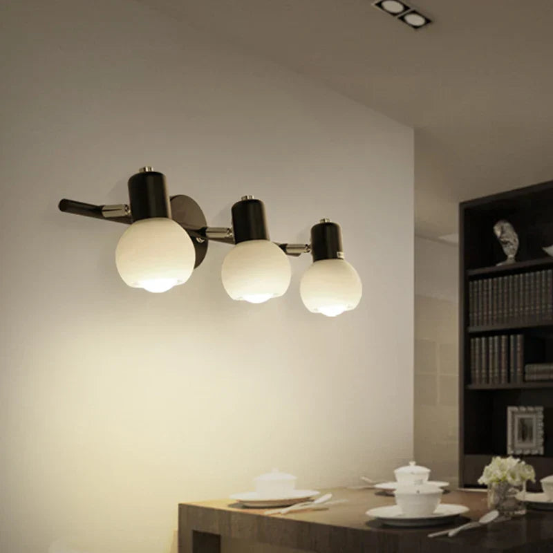 Rotatable Bathroom Mirror Light Wall Sconces, Modern LED Fixtures for Home Decor.