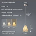 Modern 3D Print Ceiling Chandelier for Living Room & Restaurant Dining Décor