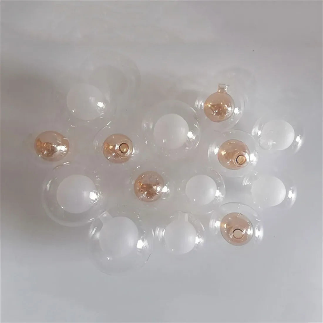 1/4/8pcs Pack 1cm Opening G4 Glass Shade Replacement Globes for Chandelier