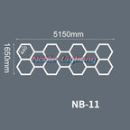 Hexagon LED Honeycomb Light: Ultra Bright Ceiling Lighting for Garage, Workshop, Showroom, Barber