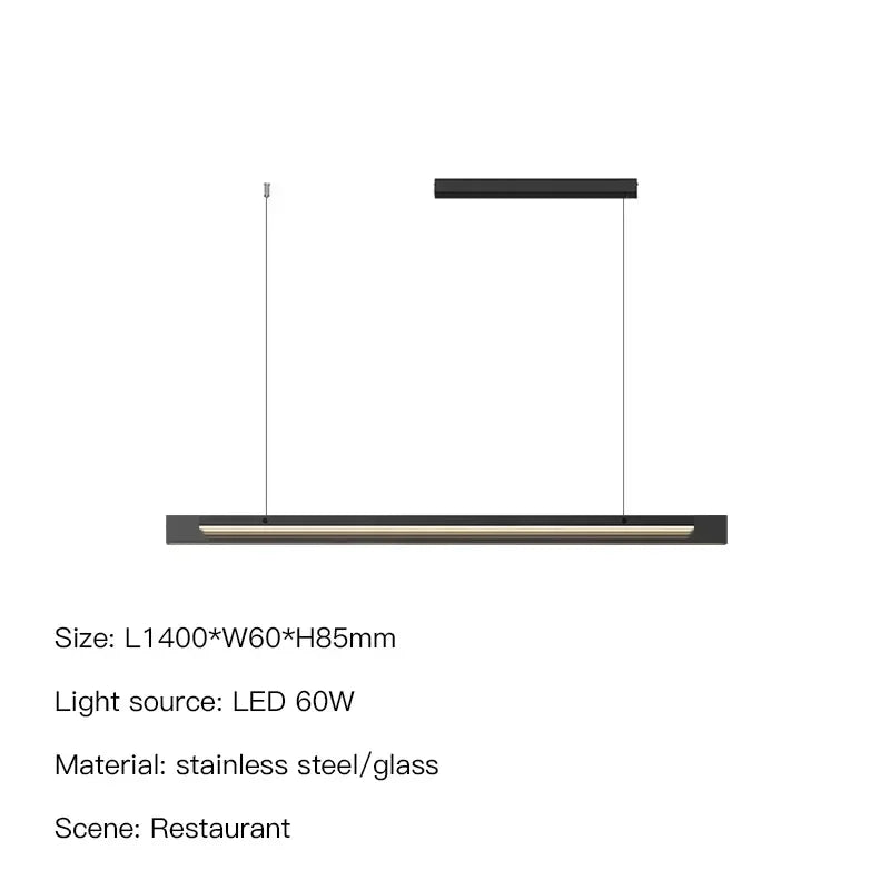 Minimalist LED Chandelier for Living & Dining Room Decor