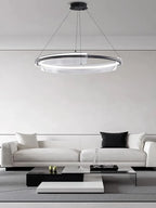 Nordic Minimalism Ring LED Chandelier Acrylic Circle Pendant Light Fixture