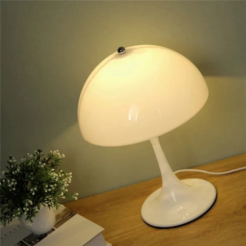 Mushroom Table Lamp: Modern Minimalist Bedroom LED Bedside Lighting