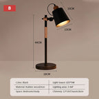 Adjustable Wood Desk Lamp for Children's Study, Office, Bedroom - LED Reading Light