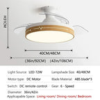 DC Motor Ceiling Fan Light with Control for Bedroom, Living Room & Restaurant.