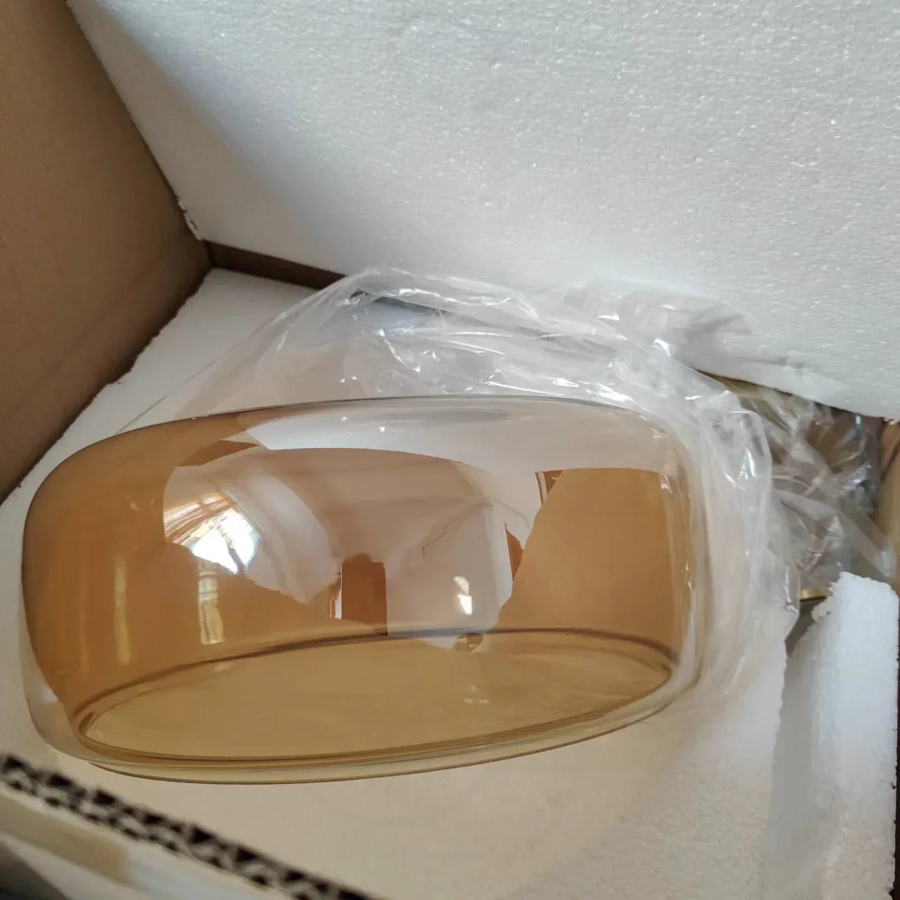 Bucket Glass Pendant Lamp LED Modern Hanging Lights for Dining Room Kitchen Home Décor