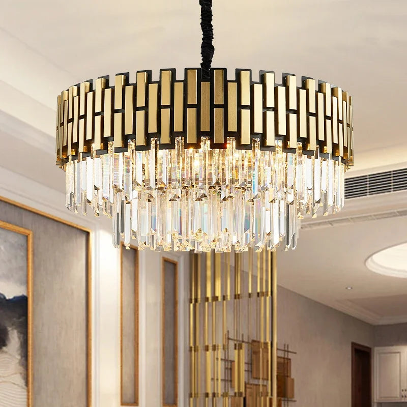 LED Classic Ceiling Pendant Chandelier for Living Room Dining Luxury Lighting Fixtures