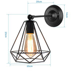 Vintage Cage Guard Wall Sconce Fixture for Modern Indoor Lighting