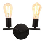 Loft Iron Wood Wall Sconce Vintage Indoor Lighting Fixture