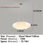 White Cloud LED Chandelier for Children's Room and Living Area