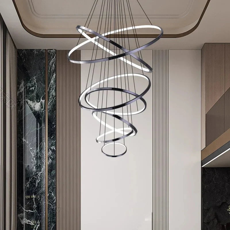 Nordic Home Stair Chandelier Living Room Bedroom Dining Room Pendant Lights Ceiling Light Indoor Lighting