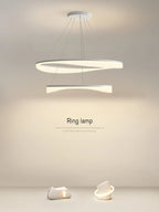 Modern Circle LED Pendant Light Dimmable Chandelier for Living Room Bedroom Décor