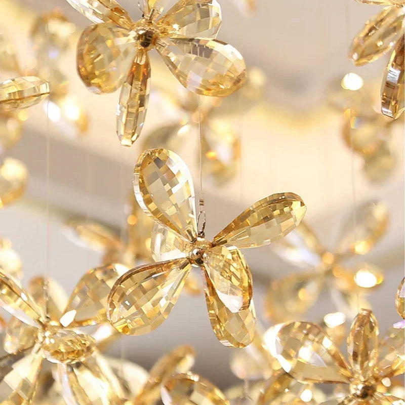 Flower Ball Chandelier with GU10 LED Lights for Modern Villa Lighting