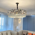 Crystal Chandelier: Modern Elegant Lighting for Living Room, Bedroom, Kitchen