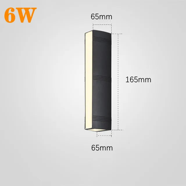 Outdoor LED Wall Light: Waterproof Garden Spotlight for Villa Exterior.