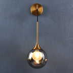Glass Ball Gold Wall Sconce - Modern Nordic Indoor Bedroom Light Fixture