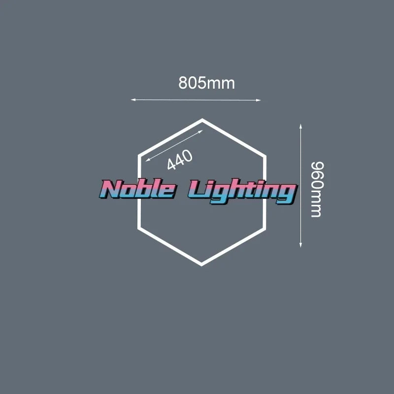 Hexagon LED Garage Ceiling Light for Auto Body Repair Workshop