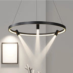 Nordic Black LED Pendant Lights for Home Decor - 80x10cm