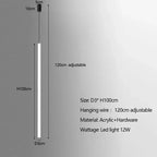 Modern Minimalist Stair Pendant Strip Lamp for Luxury Living Spaces.