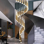 Nordic Stair Chandelier Living Dining Room Pendant Ceiling Light Indoor Lighting