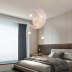 Moon Star Kids Bedroom LED Chandelier Pendant Light Fixture