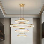 Acrylic Living Room Chandelier Pendant Light Fixture_LED Hanging Lamp