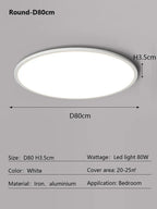 Modern Ultra Thin LED Ceiling Light for Home Décor & Lighting Fixtures
