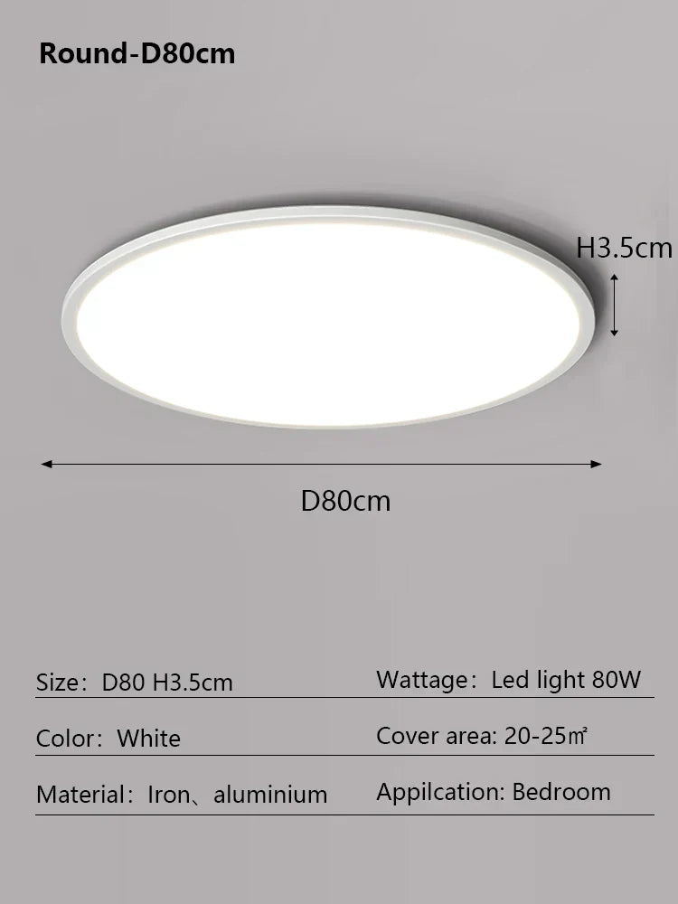 LED Ceiling Lamp: Modern Minimalist Rectangular Design for Living room, Bedroom, Indoor Lighting