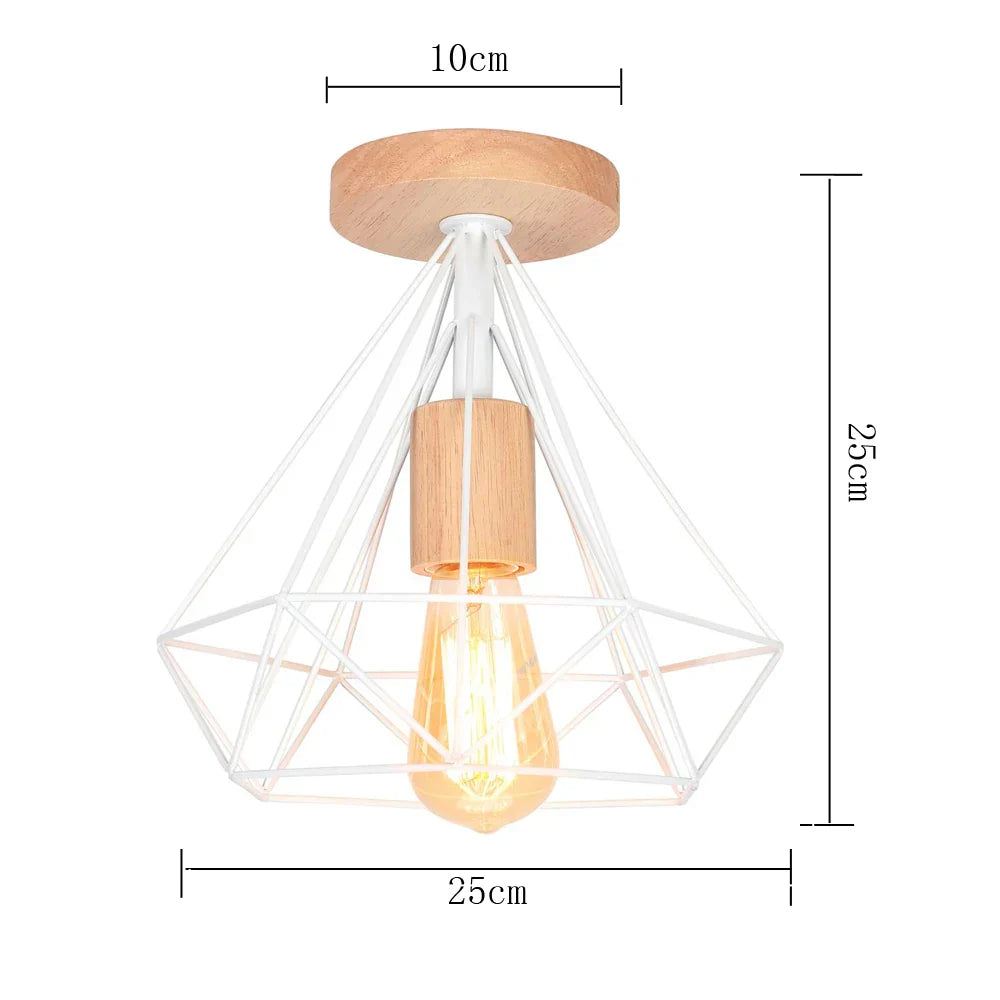 Vintage Industrial Ceiling Light Shade for Modern Retro Home Decor