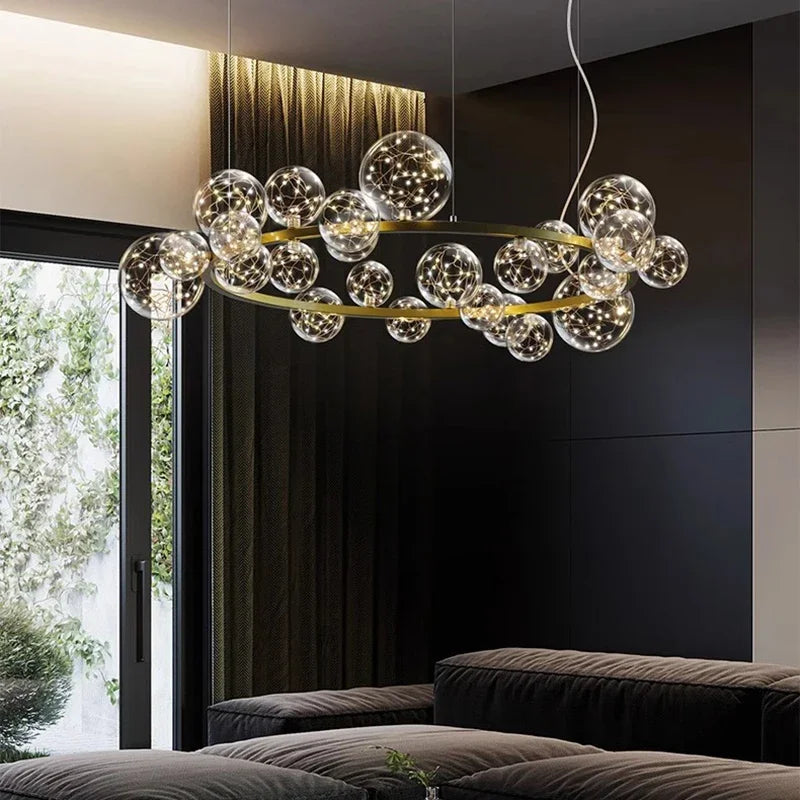 Nordic Pendant Chandelier: Elegant Ceiling and Dining Room Lighting