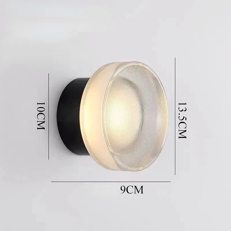 Nordic Round LED Acrylic Wall Sconce Light for Living Room, Bedroom, Bathroom