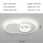 Minimalist LED Ceiling Light for Living Room and Bedroom