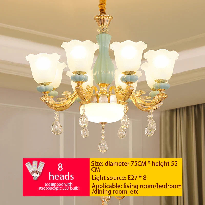 Luxe European Chandelier for Living Room, Bedroom, Dining Hall - Modern, Elegant Design