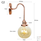 Scandinavian Glass LED Wall Sconce Modern Interior Wall Lamps