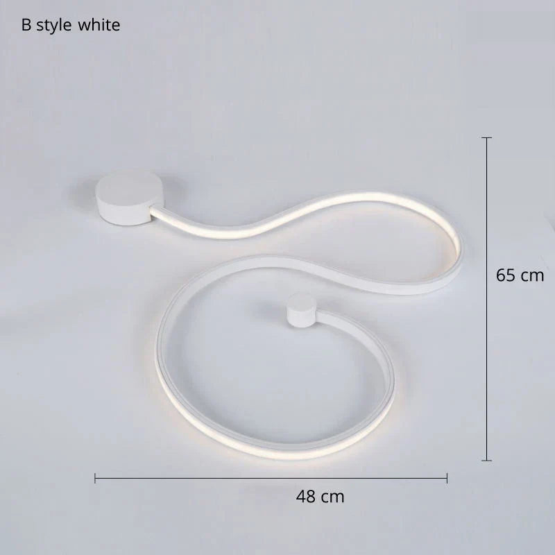 Contemporary Acrylic Wall Lamps in White/Black Iron for Home Decor