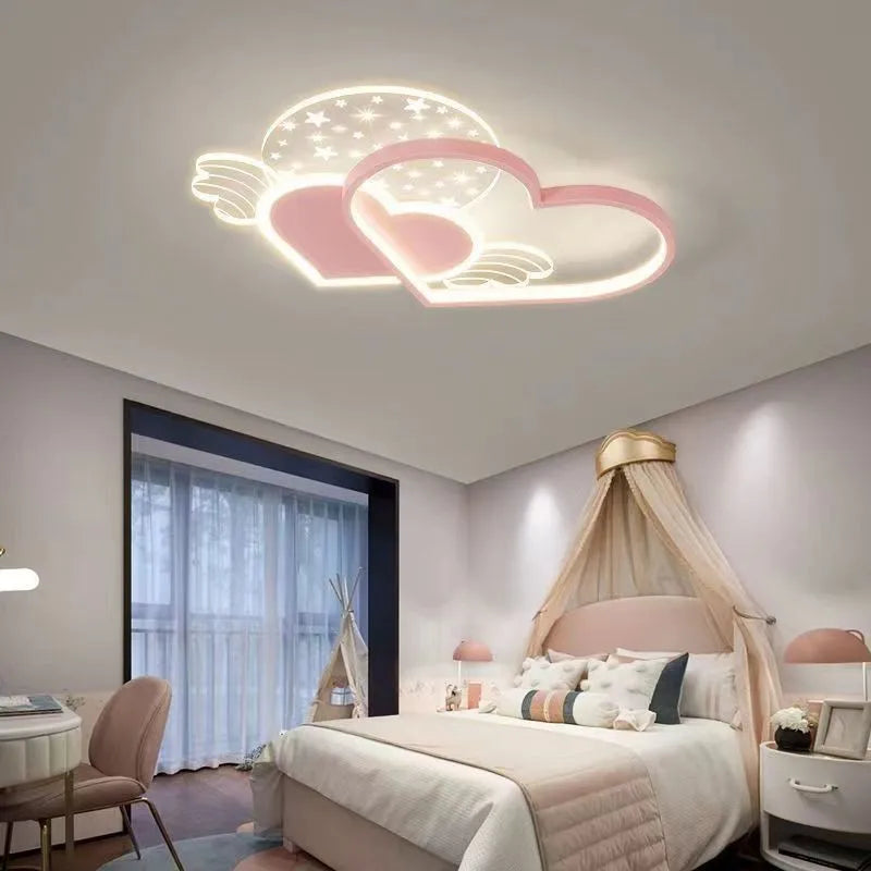 Love Ceiling Lamp: Modern Adjustable LED Chandelier for Boys & Girls Room