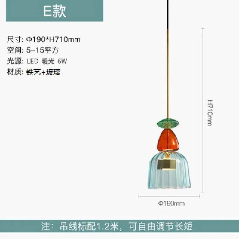 Macaron Glass Chandelier: Modern & Creative Lighting for Restaurant & Store