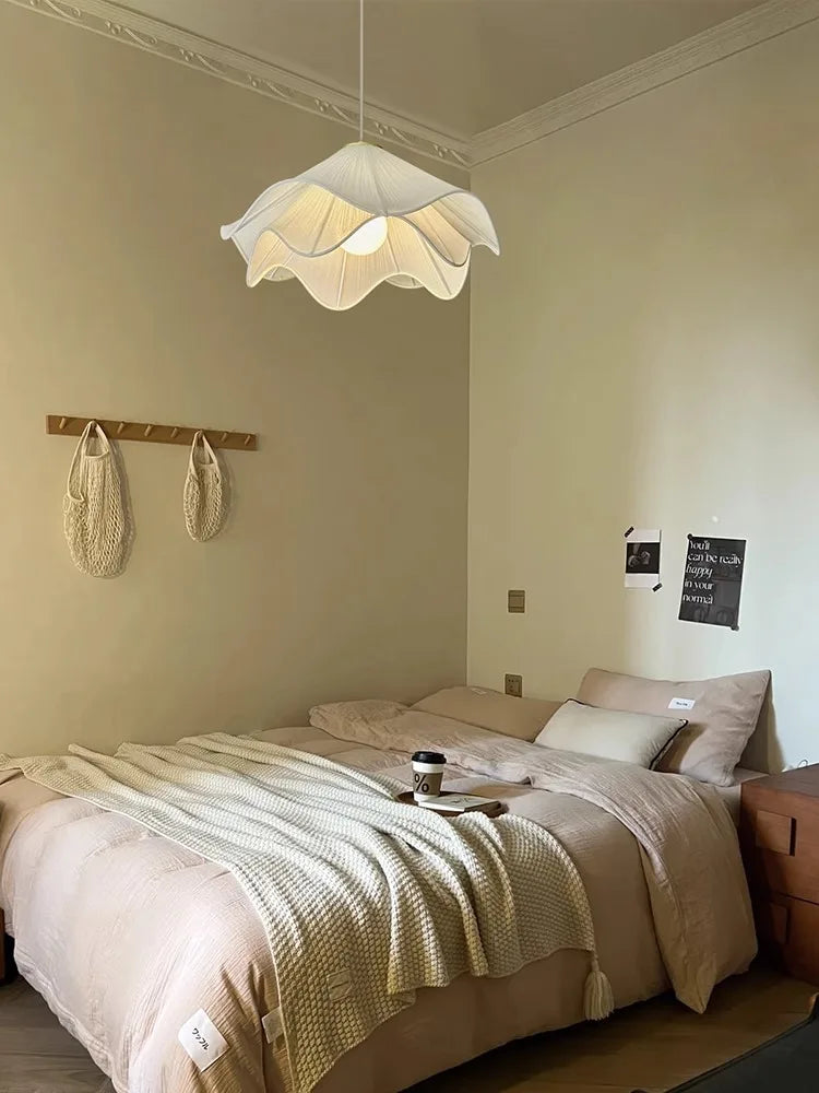 Nordic Simple Cloth Chandelier LED Pendant Light for Living Room & Bedroom