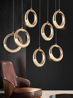 Circle Ring LED Chandelier Light for Luxe Living Spaces