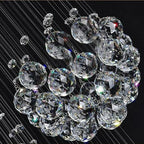 Crystal Ball LED Chandelier: Modern Luxury Pendant Lighting for Living Room