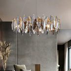 Crystal Ceiling Chandelier: Modern Luxury E14 Lighting Fixture for Home Decor