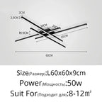 Modern Minimalist LED Ceiling Strip Lights for Living Room, Kitchen, Bedroom