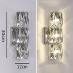 Luster Crystal Wall Sconces: Modern Elegant Glass Wall Light Fixtures